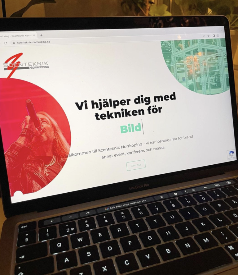 Scenteknik Norrköping nya hemsida