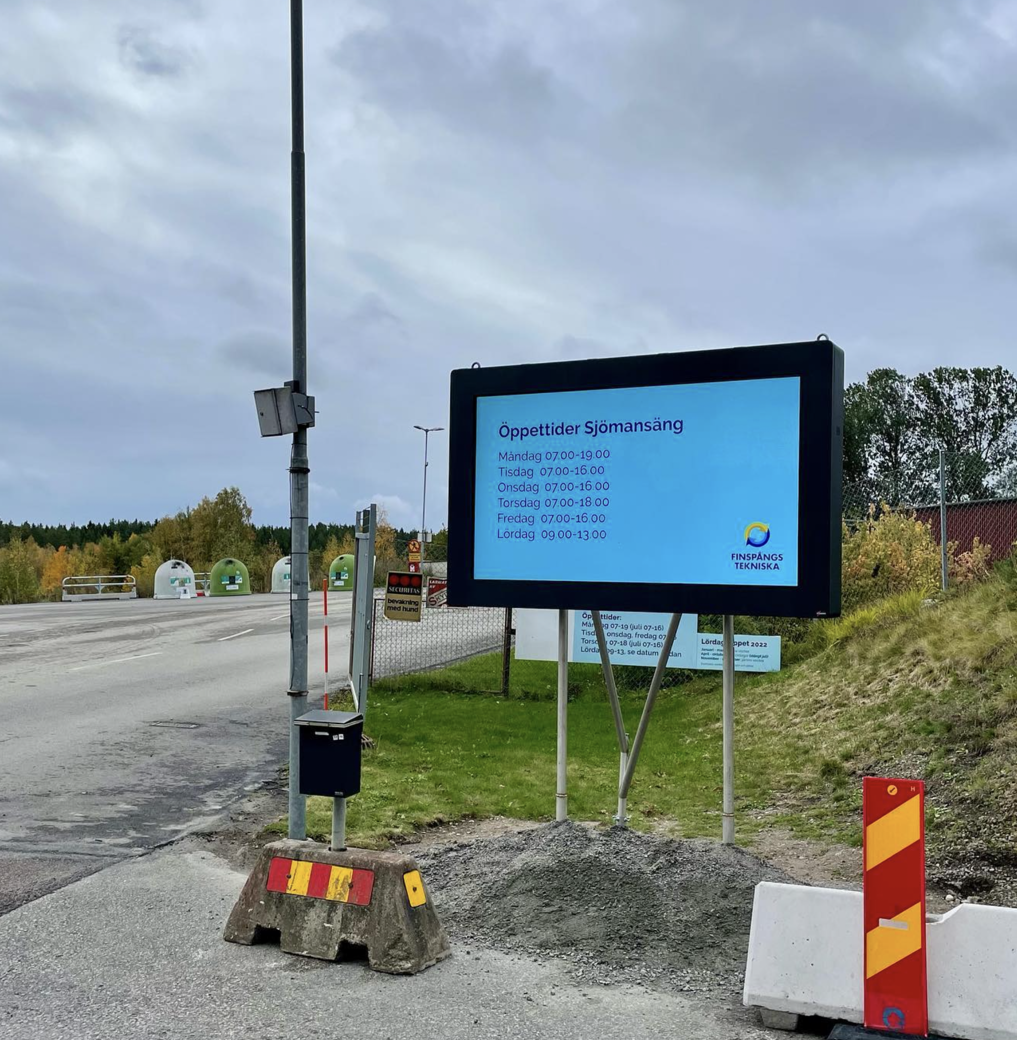 Digital signage skärmar till Finspång Tekniska